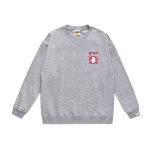 Stüssy x BAPE Ape Head grey sweatshirt