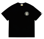 BAPE x Stussy white logo black shirt