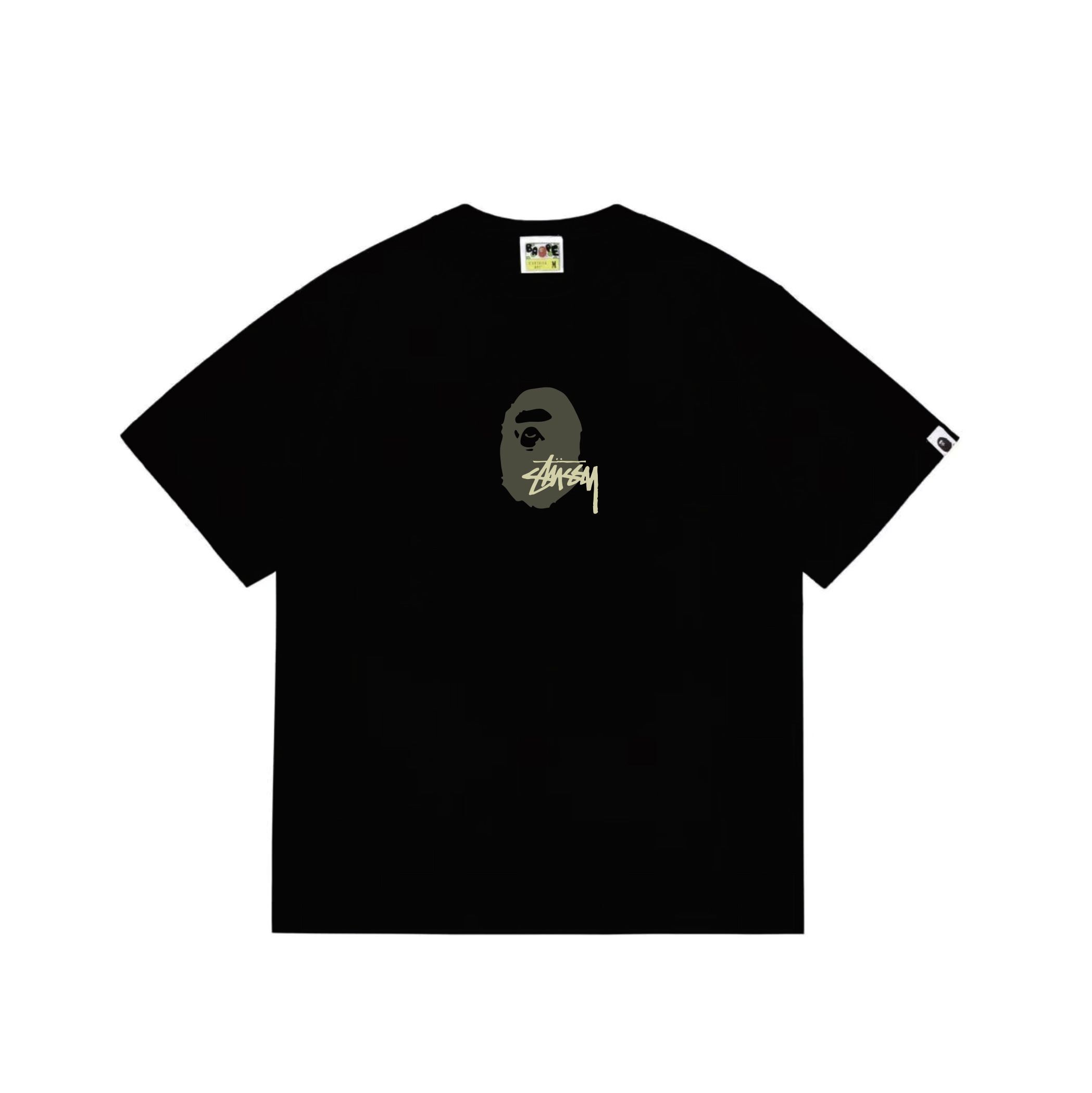 BAPE X Stussy Ape Head black t-shirt BAPE X Stussy Ape Head black t-shirt