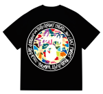 BAPE x Stussy multi logo black shirt