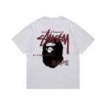 Stüssy x Bathing Ape® grey t-shirt