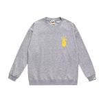 BAPE x Stussy yellow logo grey sweatshirt