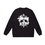 BAPE x Stüssy white logo black sweatshirt