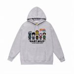 A Bathing Ape (BAPE) x Naruto Baby Milo hoodie Grey