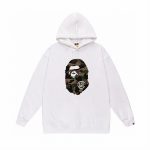 A Bathing Ape camouflage-patterned ape head logo