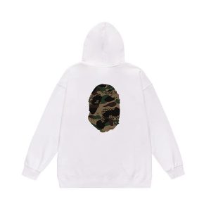 A Bathing Ape camouflage-patterned ape head logo