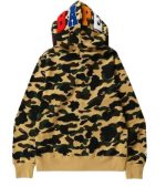 BAPE 1st Camo Jacquard Shark green Full Zip Hoodie