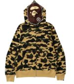 BAPE 1st Camo Jacquard Shark green Full Zip Hoodie