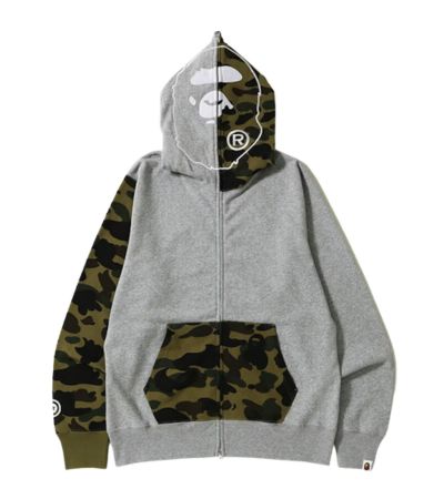 BAPE 2nd Ape zip-up gray Hoodie BAPE 2nd Ape zip-up gray Hoodie