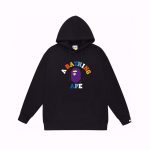 BAPE College Logo Pullover Hoodie Black
