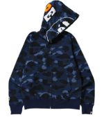 BAPE Color Camo 2nd Ape navy blue Hoodie
