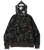 BAPE Color Camo 2nd Ape Black Hoodie