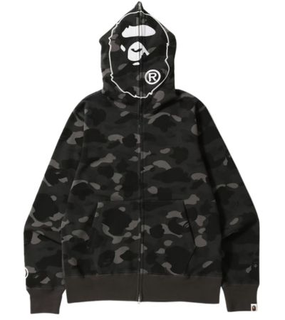 BAPE Color Camo 2nd Ape Black Hoodie BAPE Color Camo 2nd Ape Black Hoodie