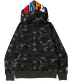 BAPE Color Camo 2nd Ape Black Hoodie
