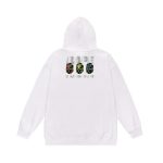 BAPE Pullover Logo Hoodie White