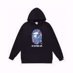 Bape Ape Head logo Hoodie Black