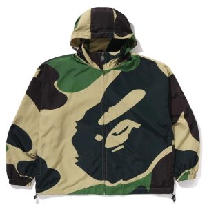BATHING APE ABC Camo Nylon Hooded green Jacket