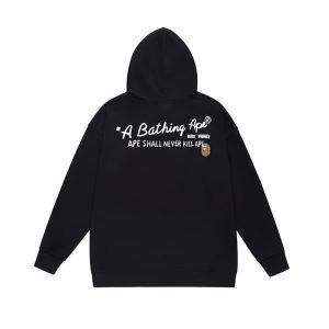 Bape black fleece hoodie AAPE BY A BATHING APE®