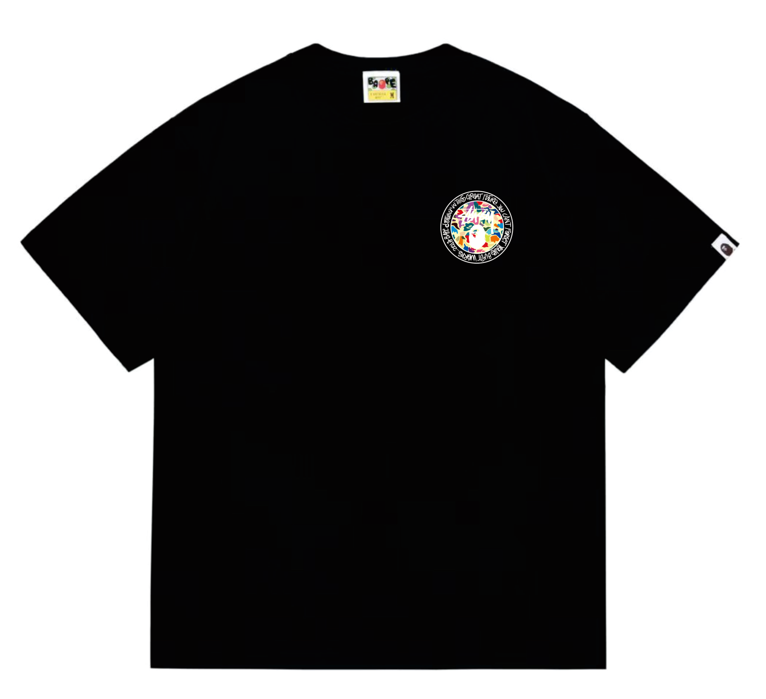 BAPE x Stussy multi logo black shirt BAPE x Stussy multi logo black shirt