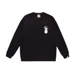 BAPE x Stüssy white logo black sweatshirt