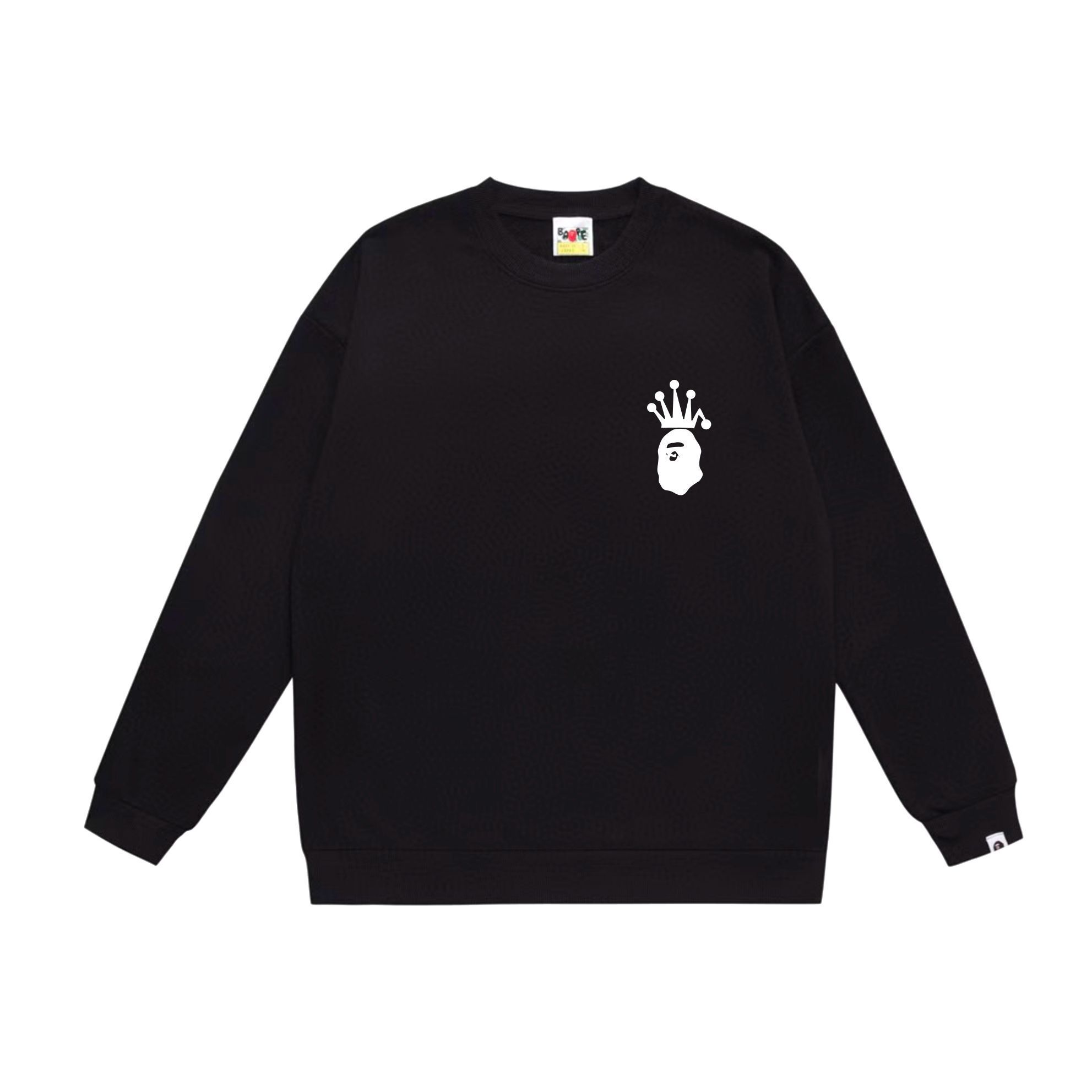 BAPE x Stüssy white logo black sweatshirt BAPE x Stüssy white logo black sweatshirt