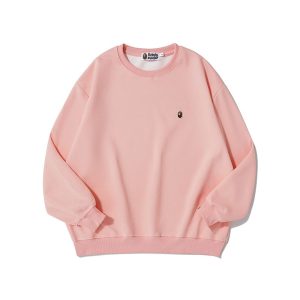 Bathing Ape One Point light pink sweatshirt