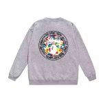 Stüssy x BAPE "Bust Works" grey sweatshirt