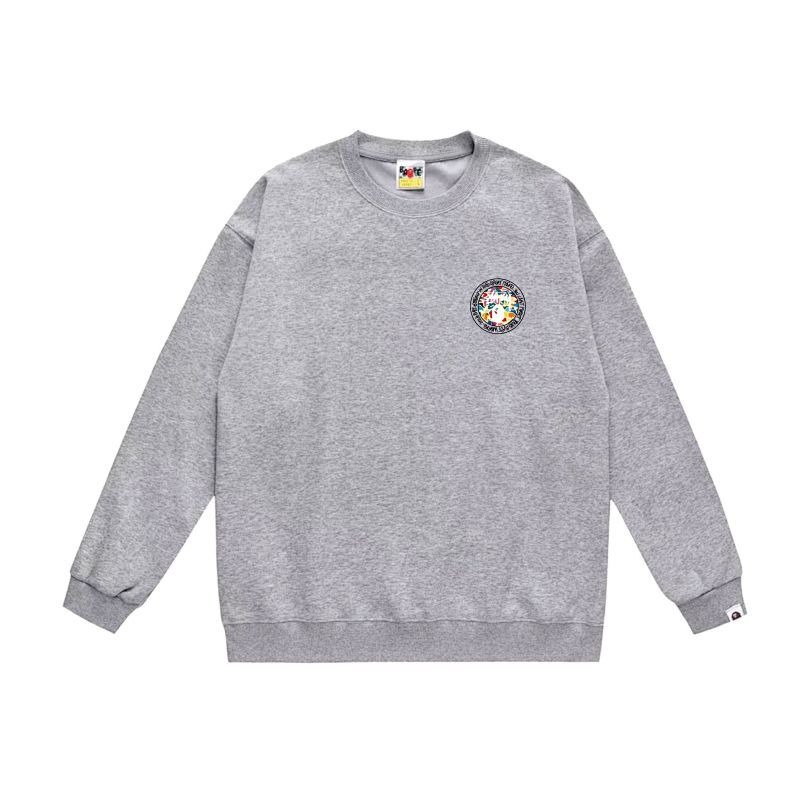 Stüssy x BAPE "Bust Works" grey sweatshirt Stüssy x BAPE "Bust Works" grey sweatshirt