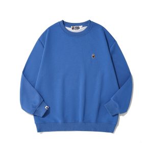 BATHING APE (BAPE) One Point blue Sweatshirt