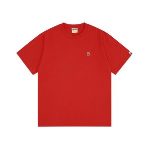 Bathing Ape (BAPE) Men's Cotton One Point red T-Shirt