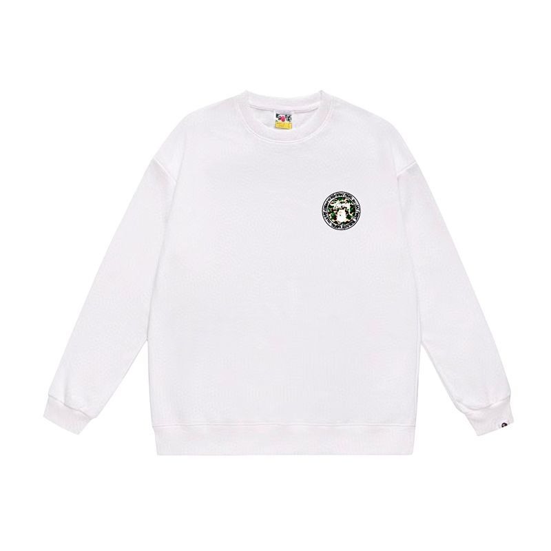 Bathing Ape (BAPE) x stussy white long-sleeve Bathing Ape (BAPE) x stussy white long-sleeve