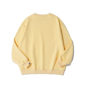 BATHING APE yellow sweatshirt