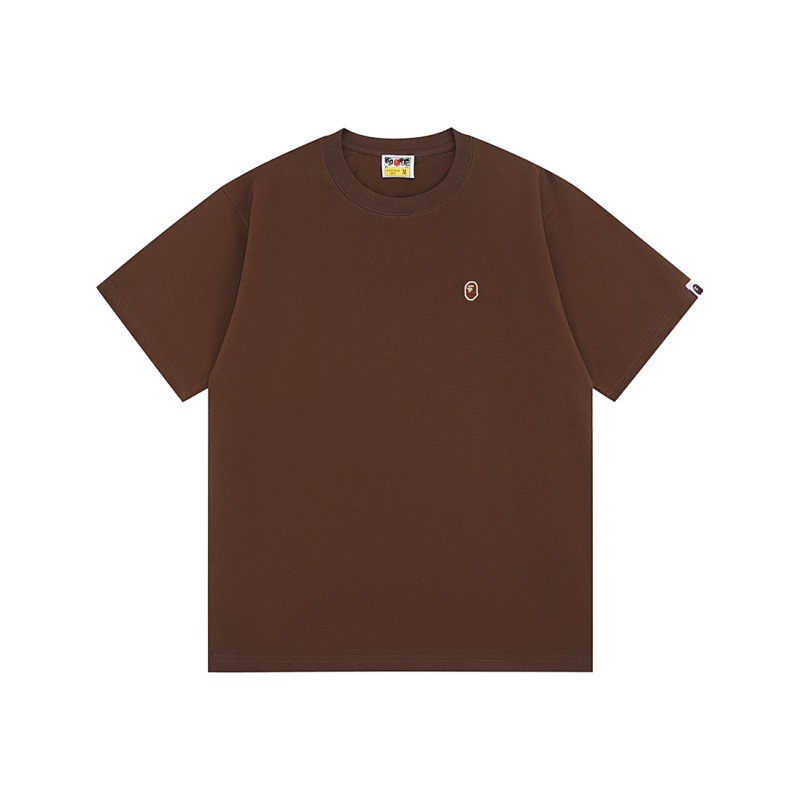 BAPE One Point APE HEAD patch brown Tee BAPE One Point APE HEAD patch brown Tee