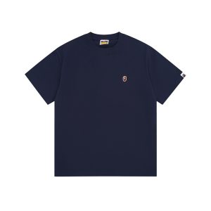 Bathing Ape navy blue One Point T-Shirt