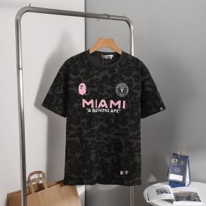 BAPE x Inter Miami CF Camo black Tee