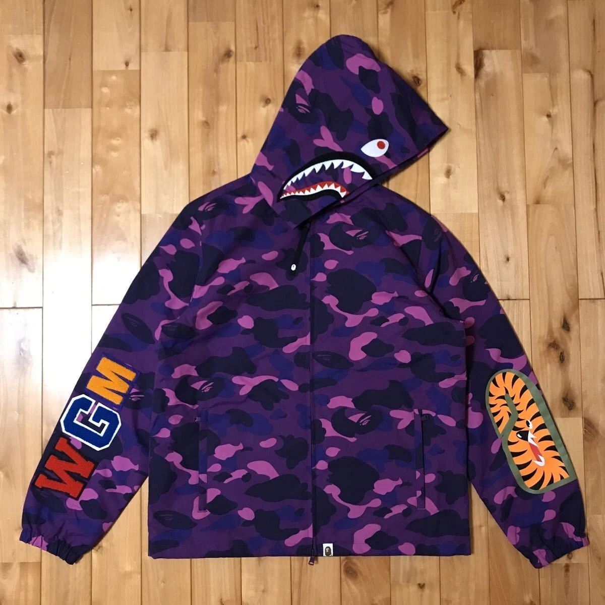 Purple BAPE Color Camo Shark jacket Purple BAPE Color Camo Shark jacket