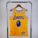 BAPE x Mitchell & Ness Lakers Yellow Shirt