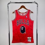 BAPE x Mitchell & Ness NBA Chicago Bulls Red Shirt