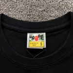 A Bathing Ape Ape Head Chest Logo Black T Shirt