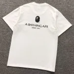 A Bathing Ape Ape Head Chest Logo White T Shirt