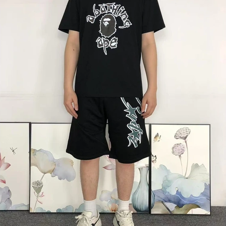 A Bathing Ape Ape Head Graffiti Black T Shirt A Bathing Ape Ape Head Graffiti Black T Shirt