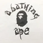 A Bathing Ape Ape Head Graffiti White T Shirt