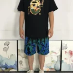 A Bathing Ape Ape Head Japanese Print Black T Shirt