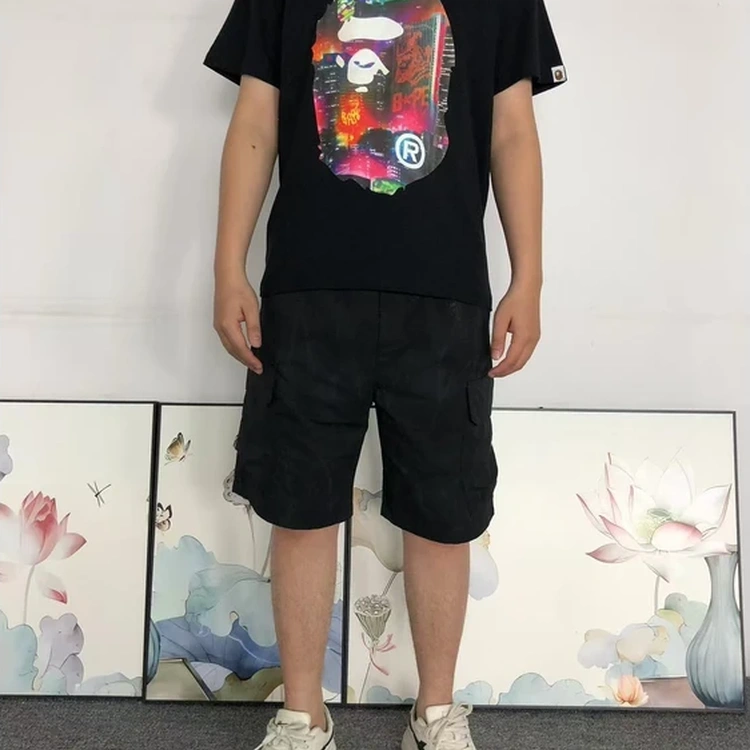 A Bathing Ape Ape Head Neon City Black T Shirt A Bathing Ape Ape Head Neon City Black T Shirt