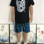 A Bathing Ape Ape Head Numbers Black T Shirt