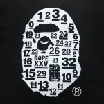 A Bathing Ape Ape Head Numbers Black T Shirt