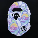 A Bathing Ape Ape Head Pastel Print Black T Shirt